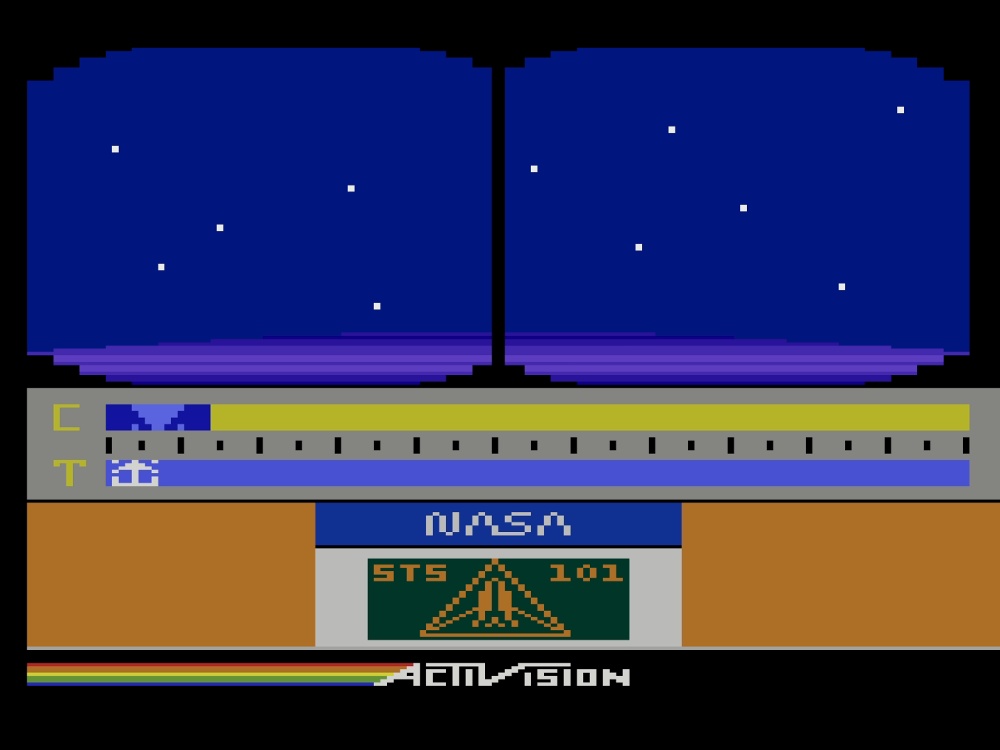 Gameplay of Space Shuttle A Journey Into Space for Atari 2600